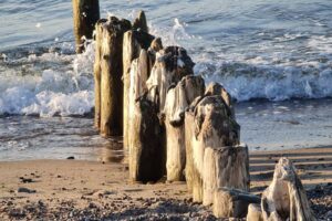 Buhnen am Wasser
